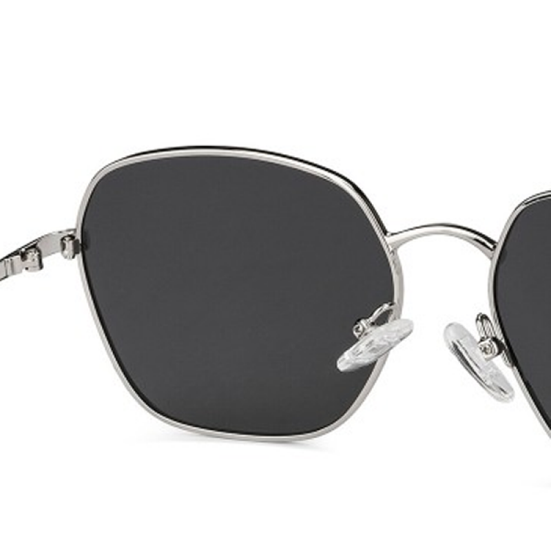 Unisex Grey Lens & Gunmetal-Toned Other Sunglasses with UV Protected Lens