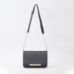 PU Structured Sling Bag with Quilted
